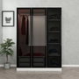 Hanah Home Armario Kale White Black